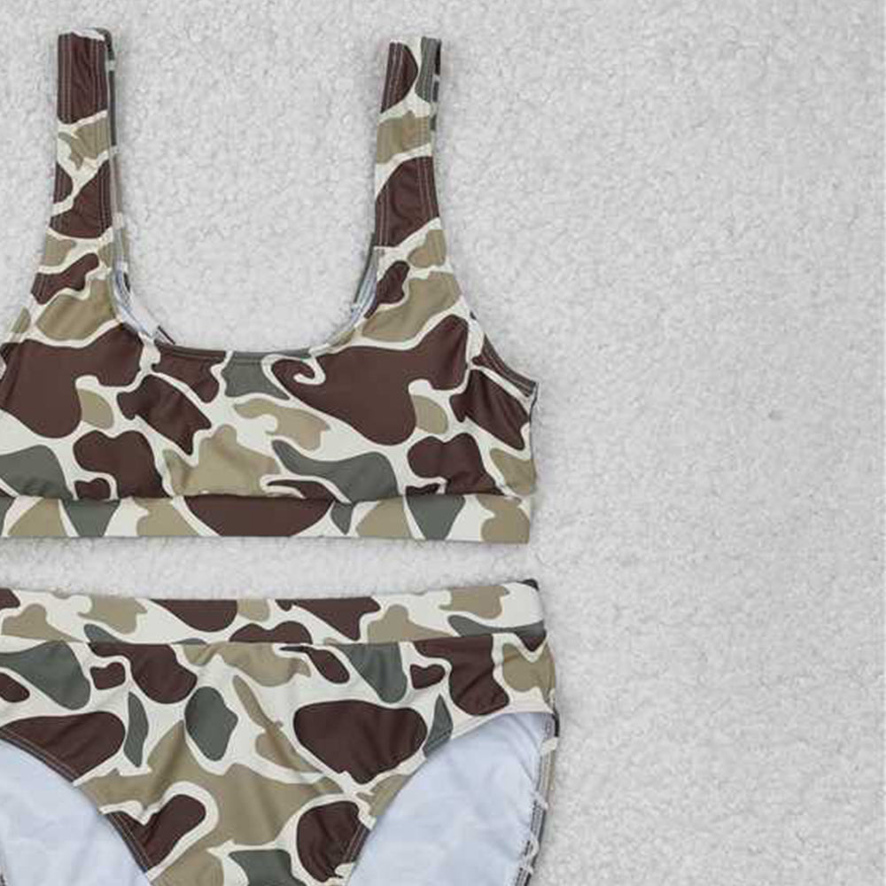 S0476 New Rts No Moq 8-9 Days By Air Arrived it Camo adult women summer swimsuit