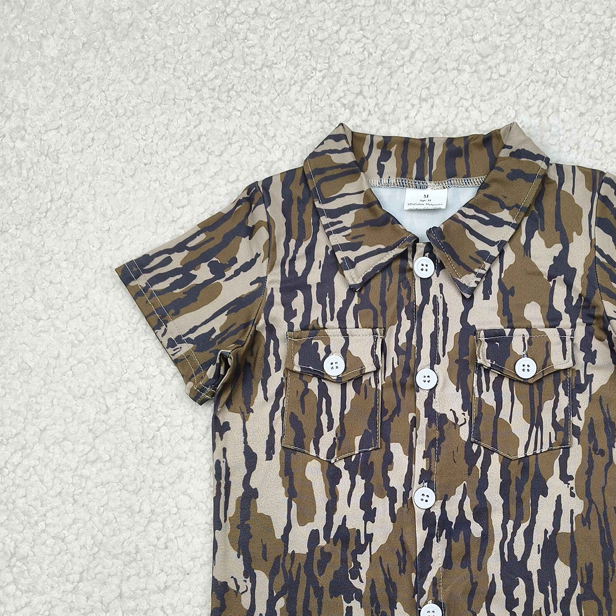 6.27   BT1201 RTS NO MOQ Baby Boys Summer Tops toddler boys clothes camouflage short Sleeve Top