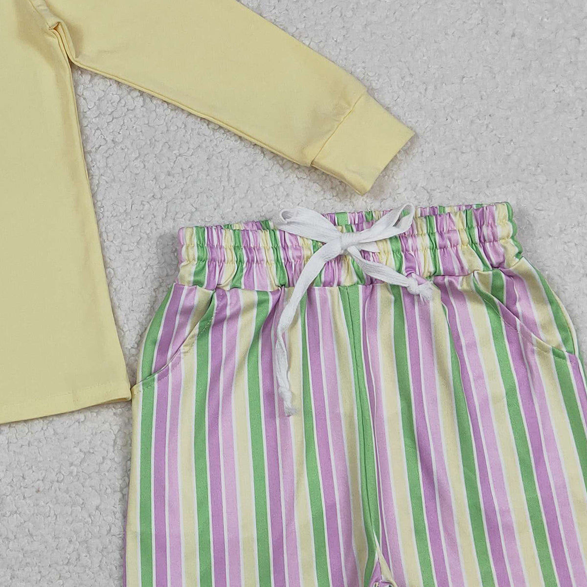 12.25 RTS NO MOQ （In stock）BLS0015 Embroidery Crayfishes Crocodile Baby Boys Mardigras Stripe Pockets Shorts Clothes Sets