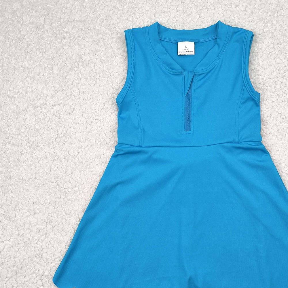 7.18  GSD2090 RTS NO MOQ Baby Girls Summer Yoga Dress baby girl clothes yoga sleeveless skirts dress