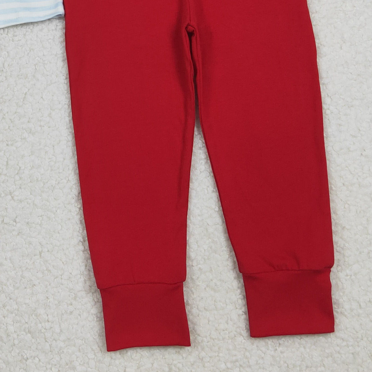 12.2 RTS NO MOQ （In stock）BSPO0613 Embroidery Dog Baseballs Baby Boys Stripe Top Pockets Pants Team Clothes Sets