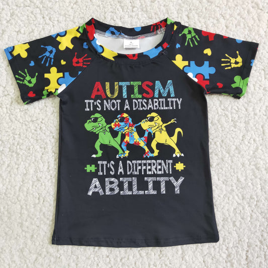 E3-20 Sales New RTS NO MOQ Clearance Baby Boys Autism Shirts