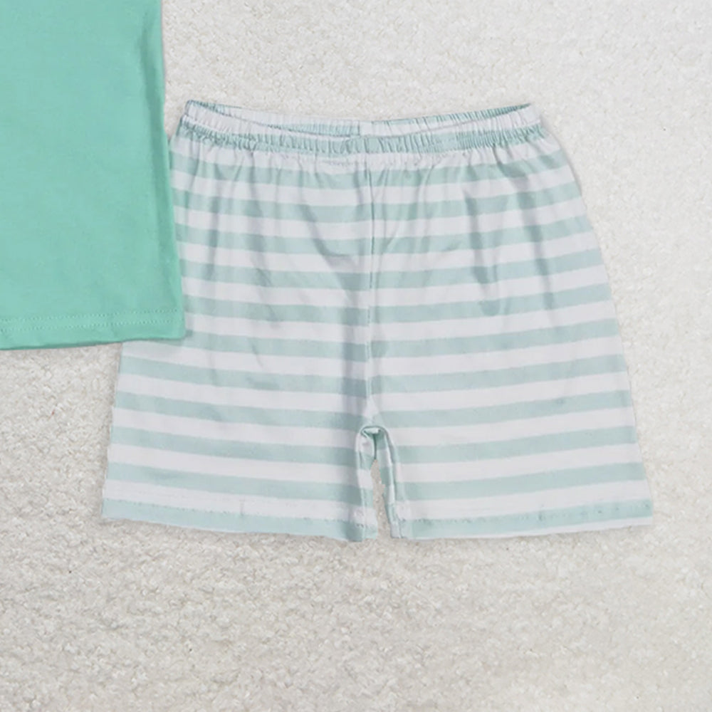 BSSO0751  RTS NO MOQ Baby Boys Summer Boys Outfits Baby Boys I Love Mama Short Sleeve Tee Shirts Tops Shorts Clothes Sets