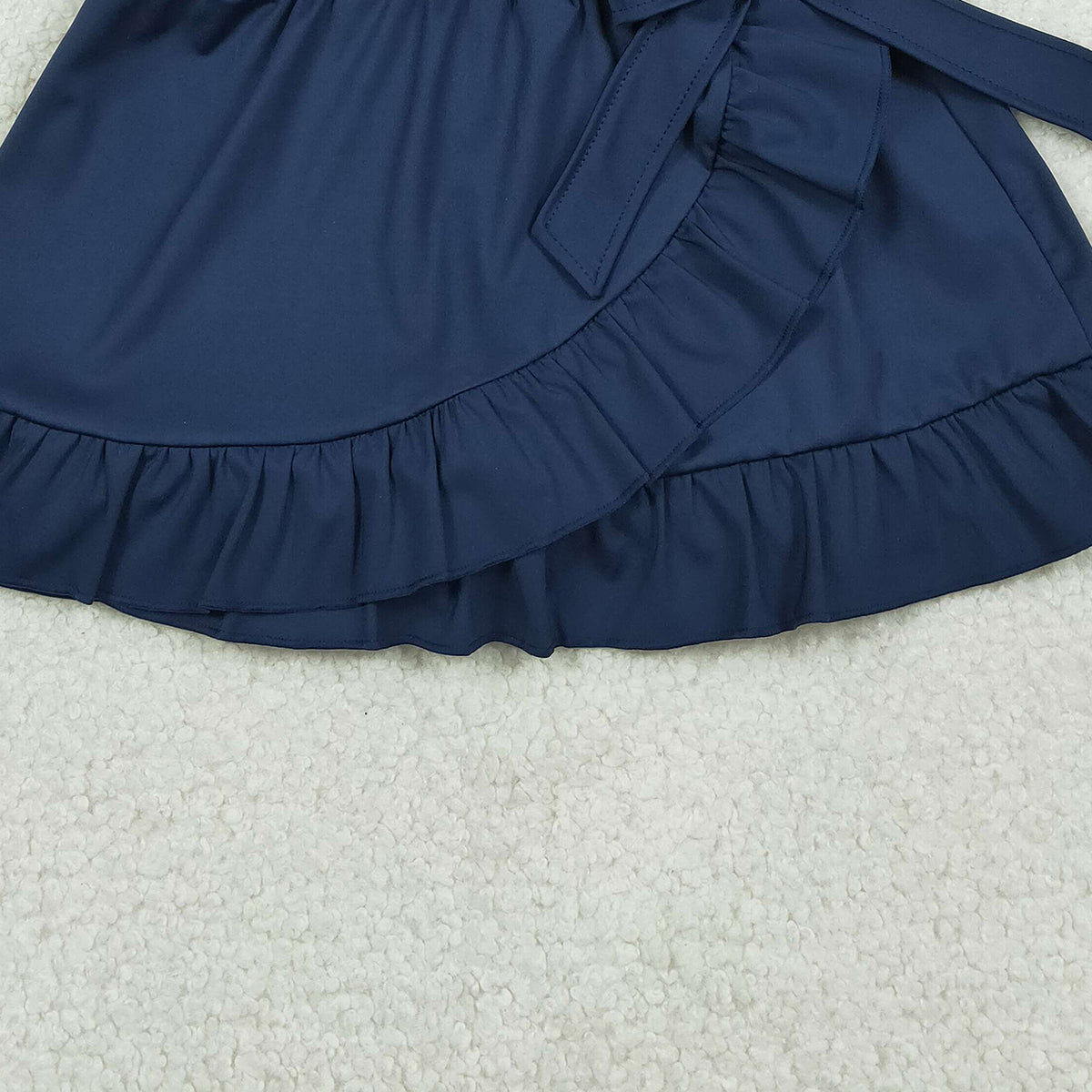 1.16 RTS NO MOQ （In stock）GLK0217 Baby Girls Summer Shorts Baby Girls Navy Yoga Active Ruffle Skirt Shorts Bottoms