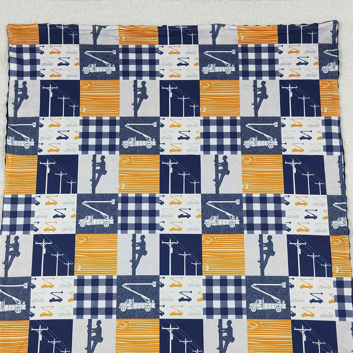 10.16 RTS NO MOQ （In stock）BL0075 Baby Kids Power Tower Minky Blankets