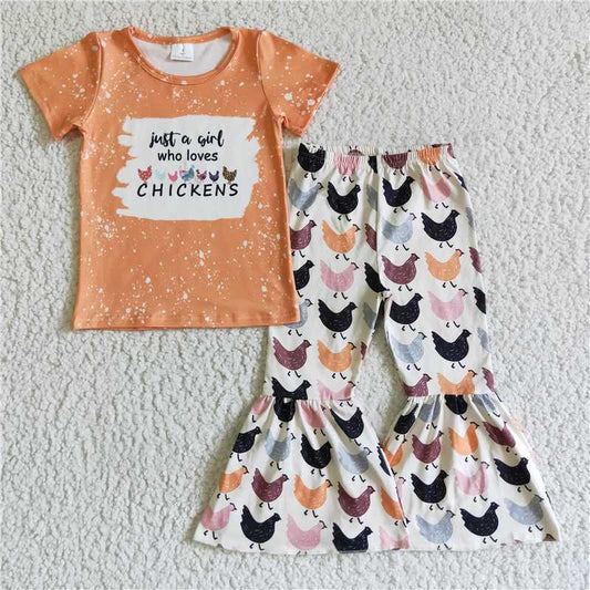 A2-9 Orange chickens set