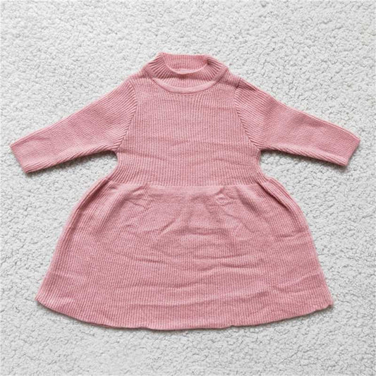 6 B0-20  Pink Sweater Dress