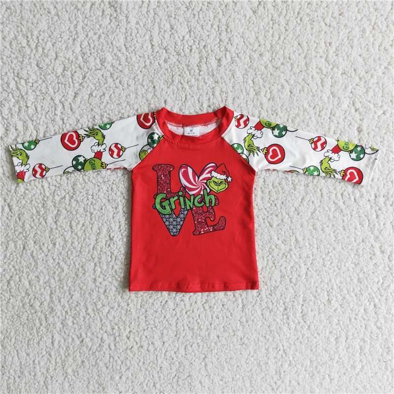 6 A9-12  Boys Love Christmas shirts