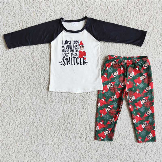 6 B9-2 SNITCH Santa Claus long-sleeved and long-pants suit