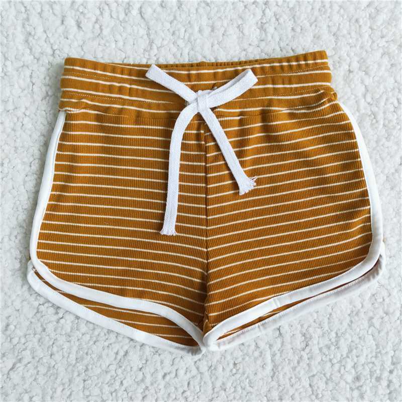 B0-16  Baby girls summer sports design shorts 8