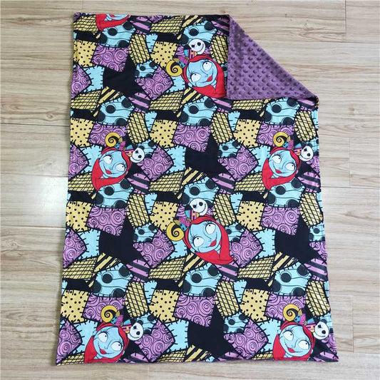 BL0025  Baby Kids Purple Patchwork Halloween blankets