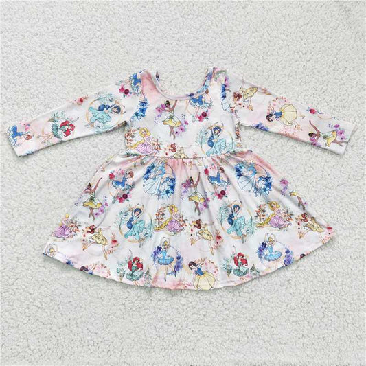 GLD0177  Baby Girls Princess Twirl knee length Dresses