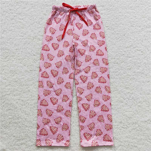 P0155  Adult Women Christmas Tree Cakes Pants