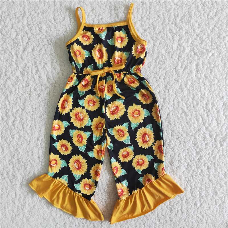B14-22  Sling sunflower soft romper