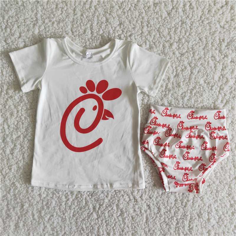 B17-15  Letter red soft Size bummie set