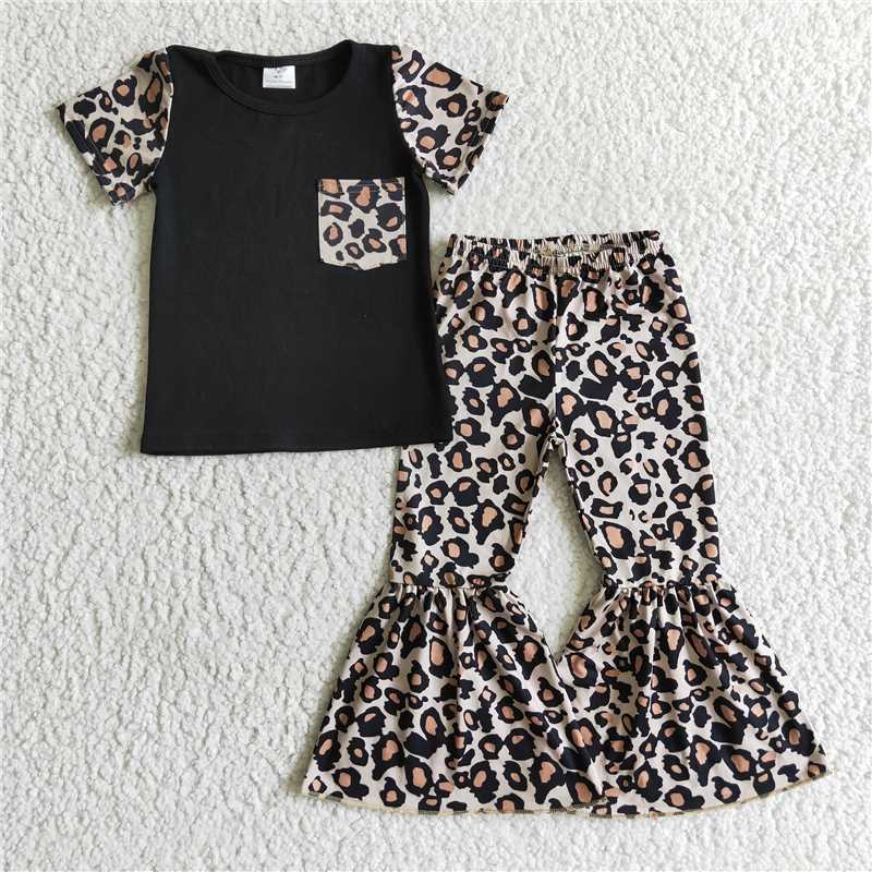 B15-14 Girl Pocket Leopard outfit