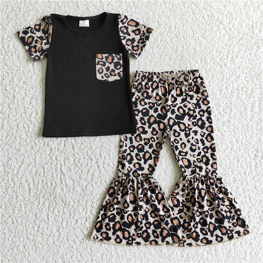 B15-14 Girl Pocket Leopard outfit