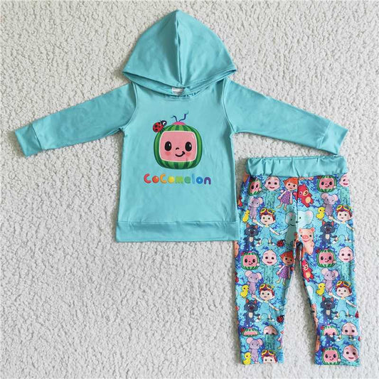 6 B11-38 cocomelon hoodie long sleeve set