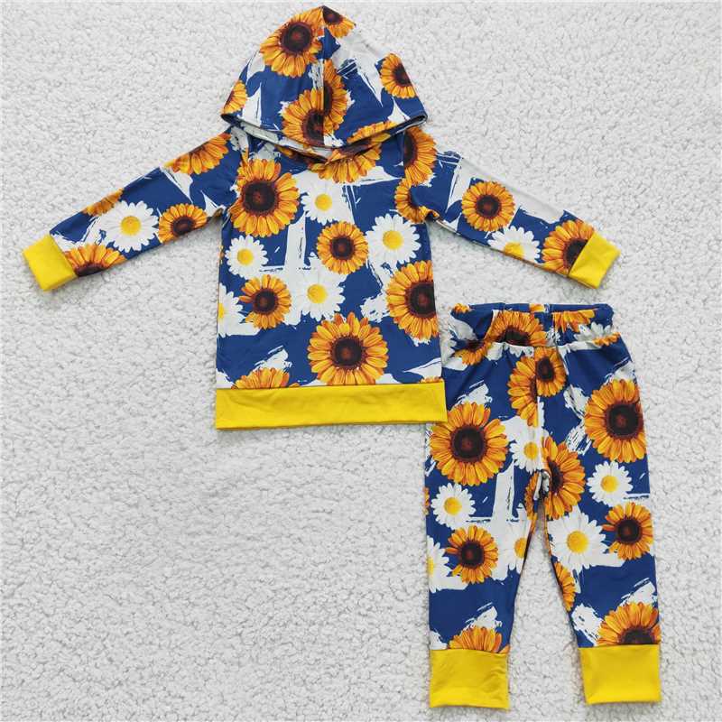 6 B10-5 Sunflower Hoodie Long Sleeve Set