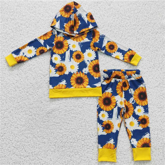 6 B10-5 Sunflower Hoodie Long Sleeve Set