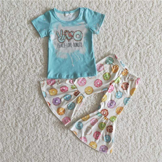 A14-4 Peace love donuts bell set