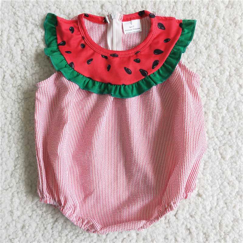 B5-11  Pink watermelon romper