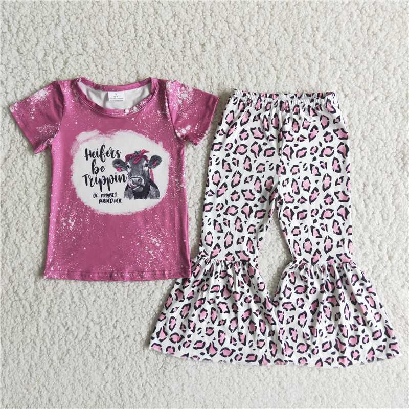 C3-24   Heifer hotpink leopard set