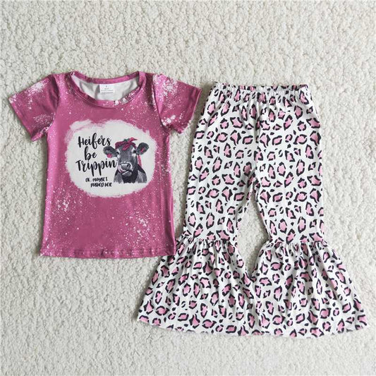 C3-24   Heifer hotpink leopard set