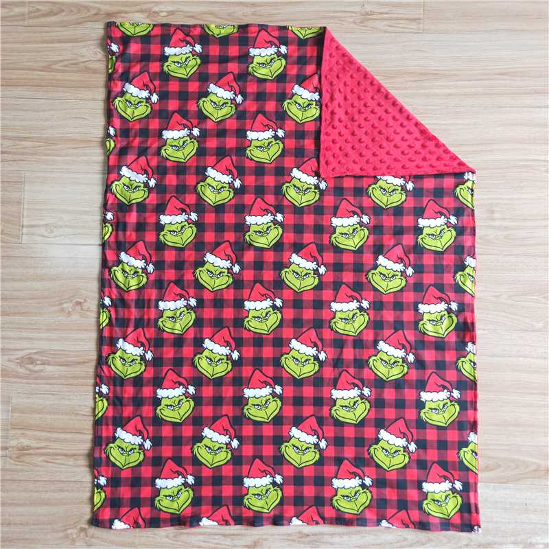 6 B6-18  Plaid grin blanket