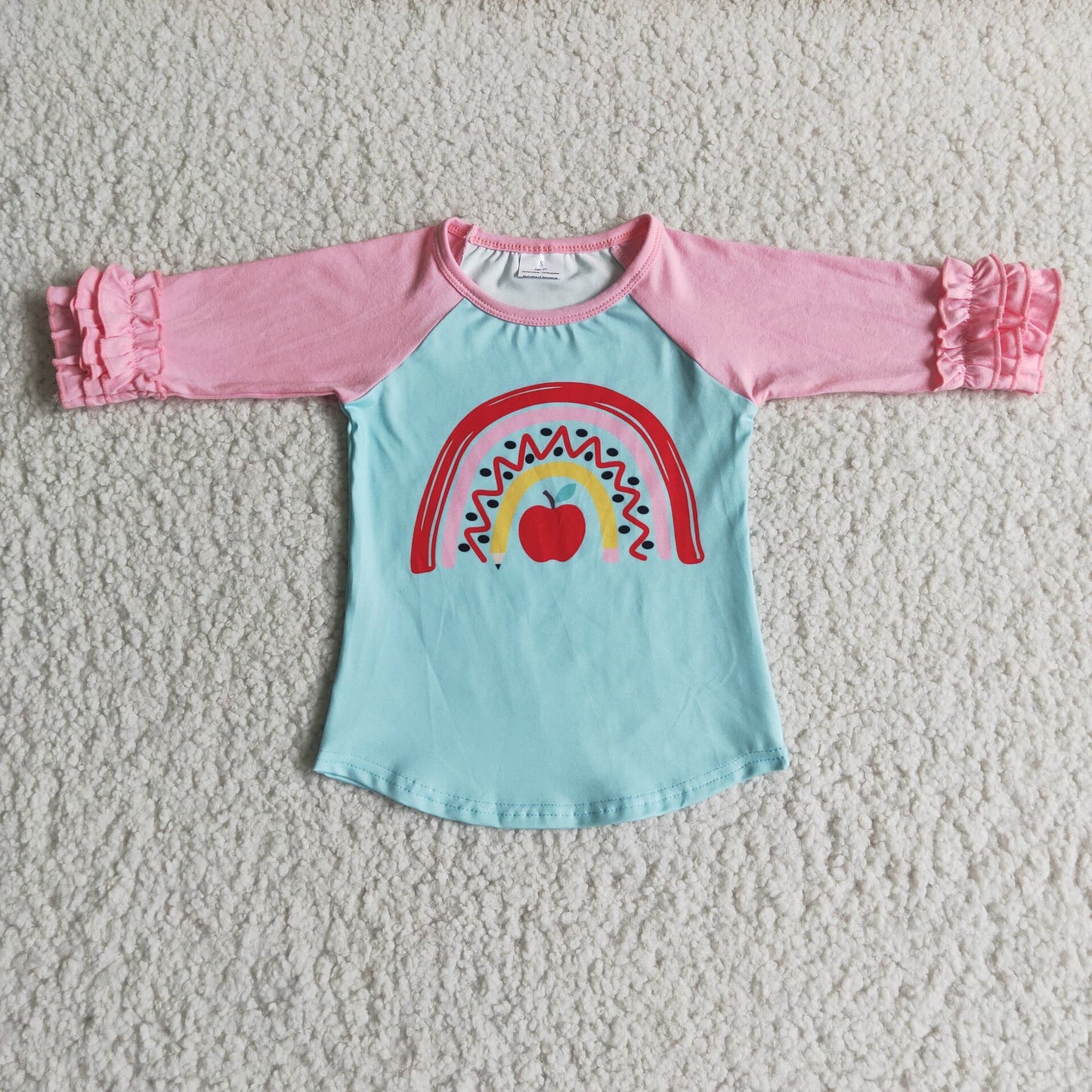 6 A20-19  Apple back to school shirt