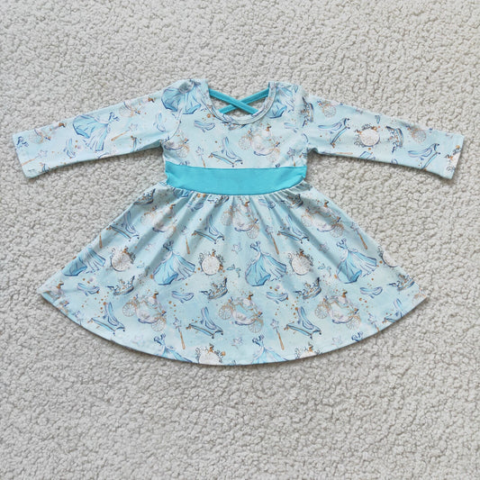 6 A13-3  Fall princess knee length dresses