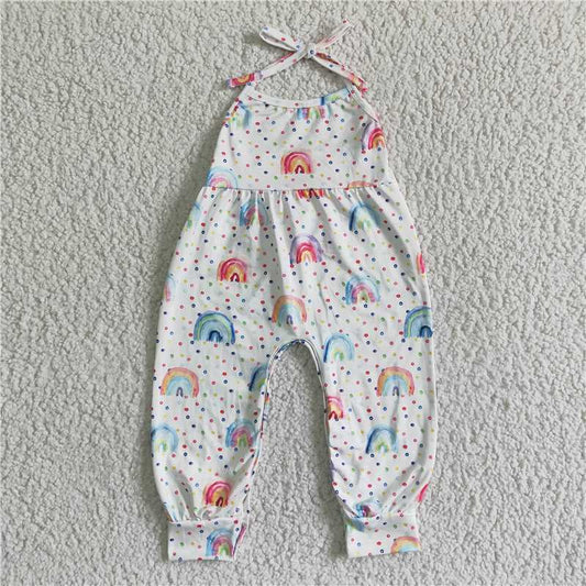 SR0050  Baby girls rainbow jumpsuits