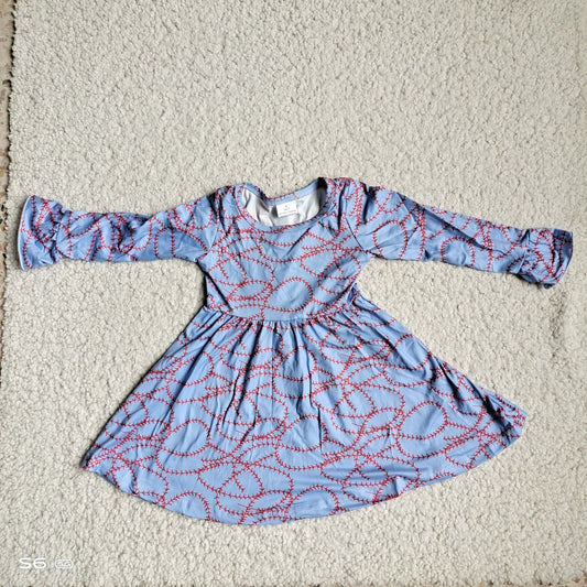 10.2 RTS NO MOQ（In stock）G4-12-5* Baby Girls Winter Dress Red branches purple long-sleeved dress