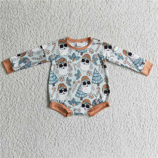 RTS LR0179 Santa Claus tree long sleeve jumpsuit