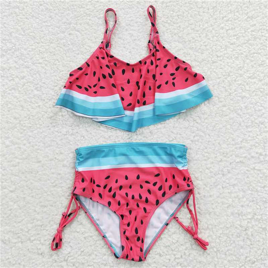 S0143  Baby Girls Watermelon 2 pieces Swimsuits