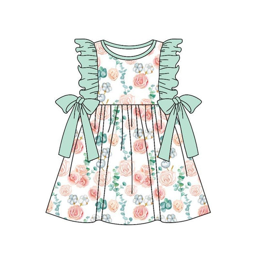 GSD1071 Pre-order baby girl clothes sleeves summer dress
