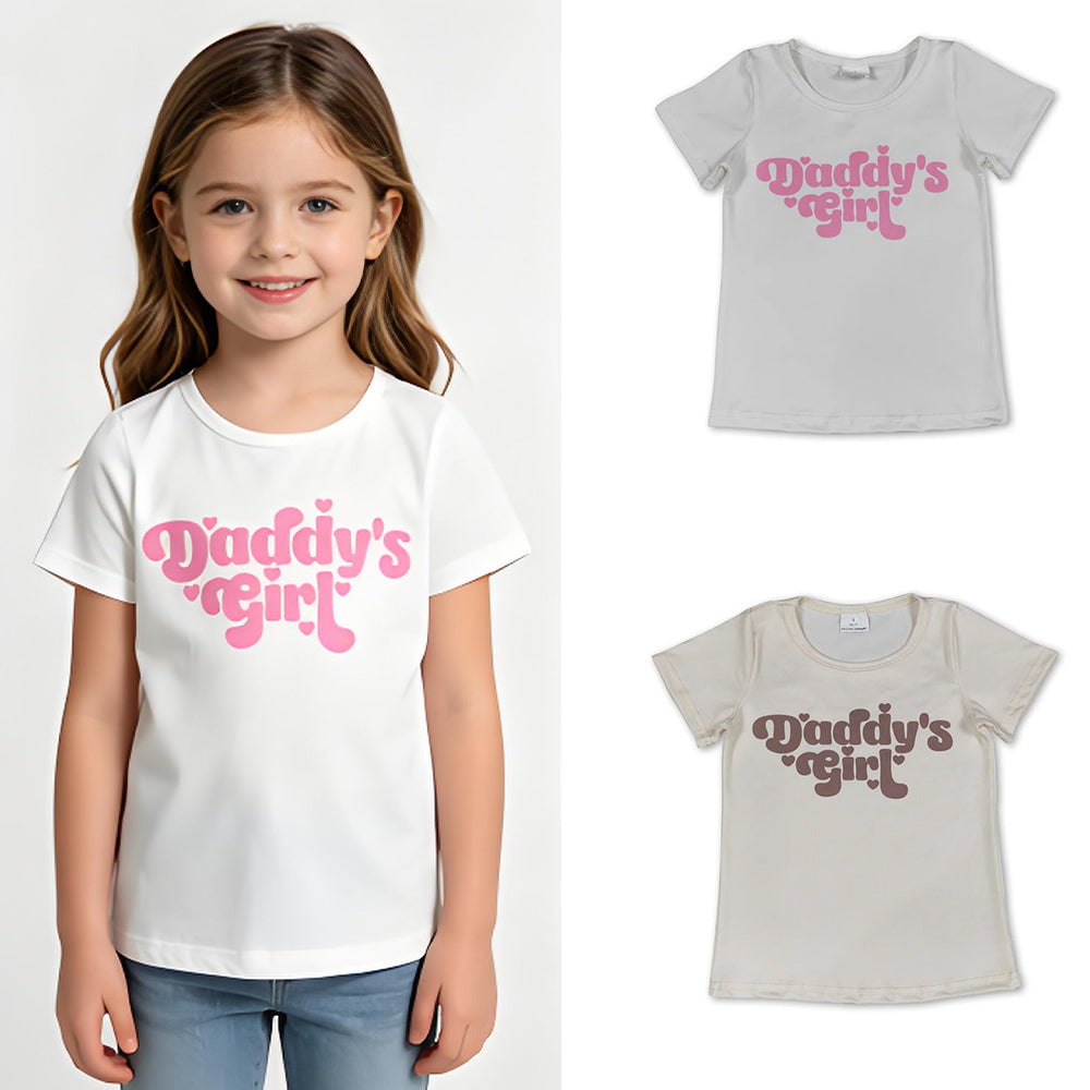 RTS Sibling Short sleeves daddy's girl baby kids summer shirt