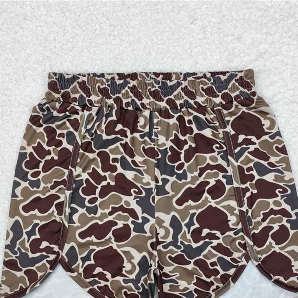4.30 SS0367 RTS NO MOQ Camo print adult women summer shorts