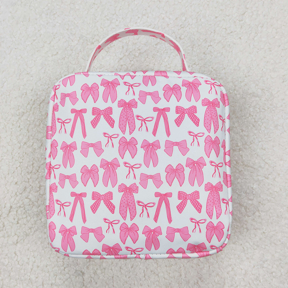 USA Shop (in stock) BA0284 RTS NO MOQ Pink bow kids girls lunch box bag