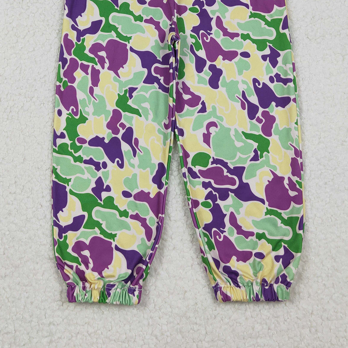 10.28 RTS NO MOQ （In stock）P0838 Baby Boys Pants Baby Boys Mardi Gras Camo Pockets Jogger Pants Bottom