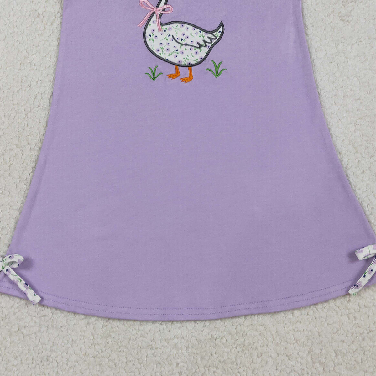3.26 RTS NO MOQ （In stock）GSD2942 Kids Fashion Clothes Baby Girls Sleeveless Embroidery Bows Goose Knee Length Dresses