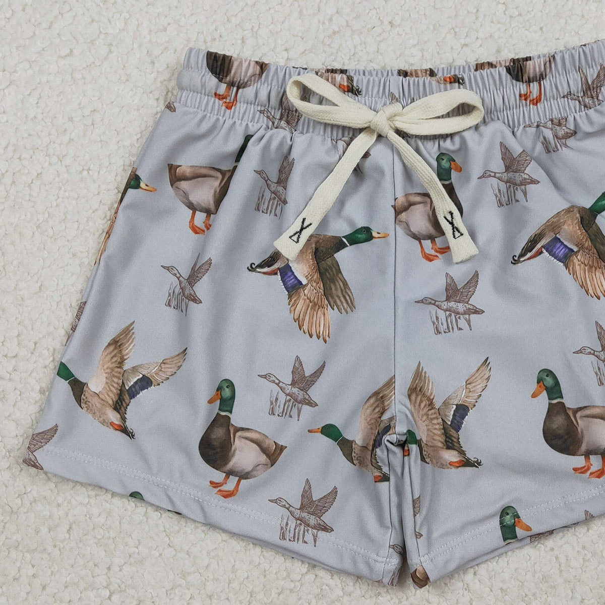 1.14 RTS NO MOQ （In stock）S0268 Baby Boys Summer Ducks Hunting Trunks Swimsuits Swimwears