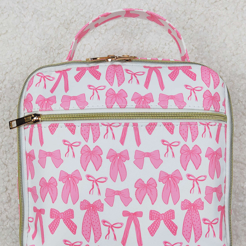 USA Shop (in stock) BA0284 RTS NO MOQ Pink bow kids girls lunch box bag