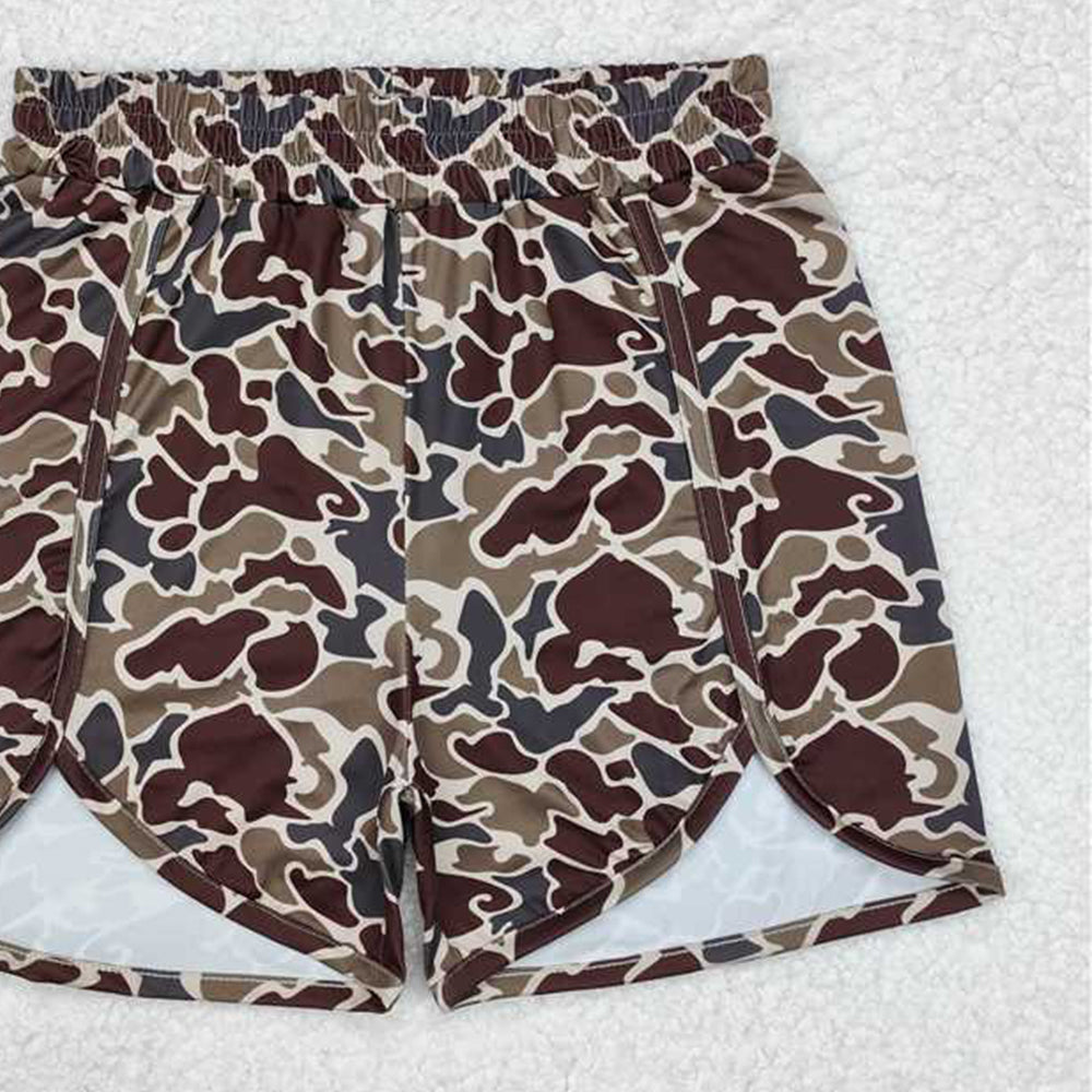 4.30 SS0367 RTS NO MOQ Camo print adult women summer shorts