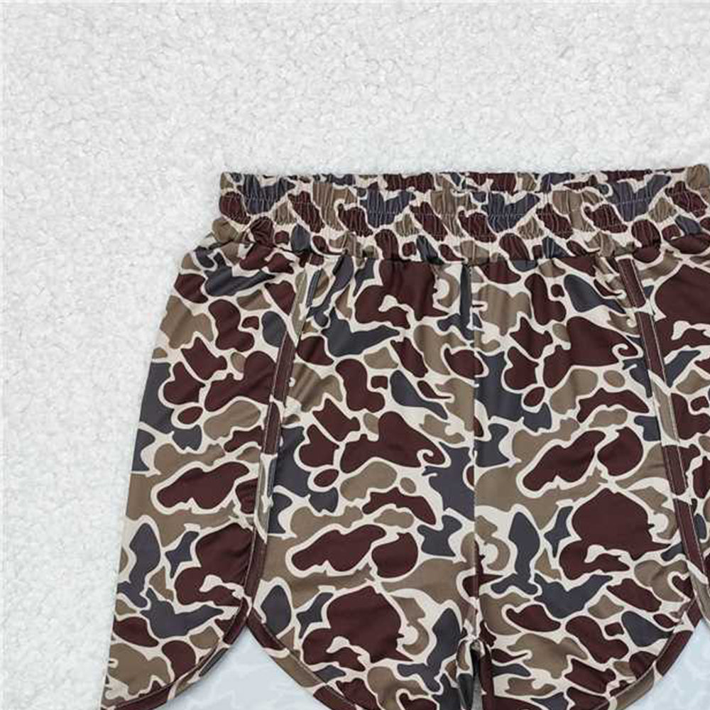 4.30 SS0367 RTS NO MOQ Camo print adult women summer shorts