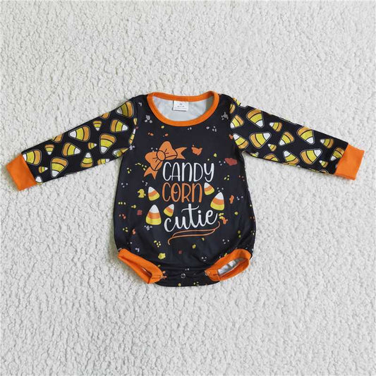 RTS LR0103 Halloween Candy Corn Long Sleeve Bodysuit