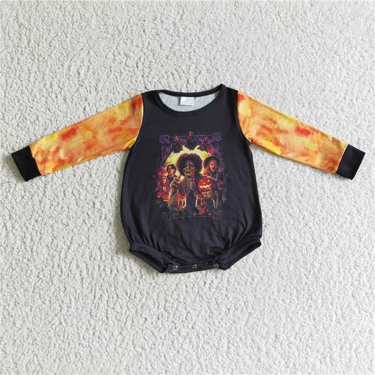 RTS LR0158 Halloween Pumpkin Witch Long Sleeve Bodysuit