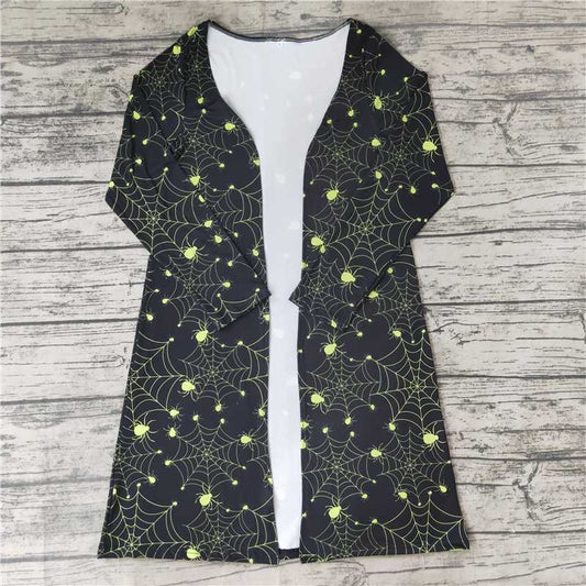 GT0047  Adult women Halloween spider jackets cardigans