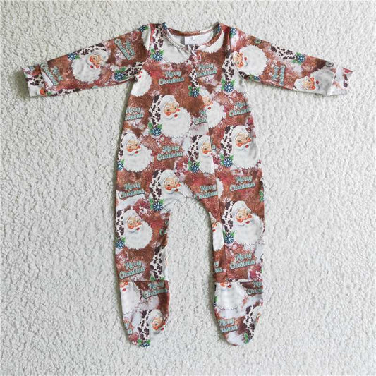 RTS LR0176 Santa Claus brown long-sleeved jumpsuit