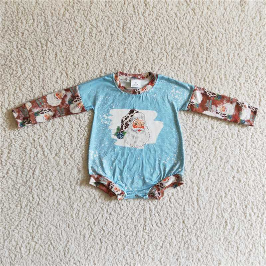 RTS LR0175 Santa Claus blue long-sleeved jumpsuit